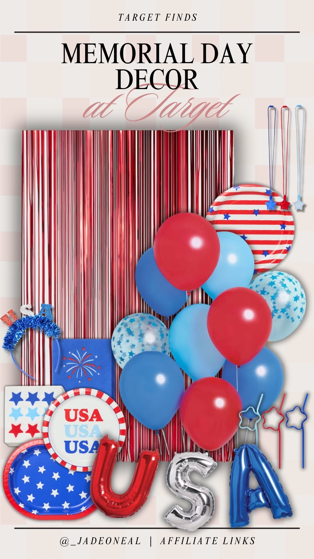 Memorial Day / Fourth of July / patriotic decorations at Target! Perfect for hosting 🙌🏼

Seasonal spritz parties party Target red white and blue plates napkins balloons

#LTKHome #LTKSeasonal