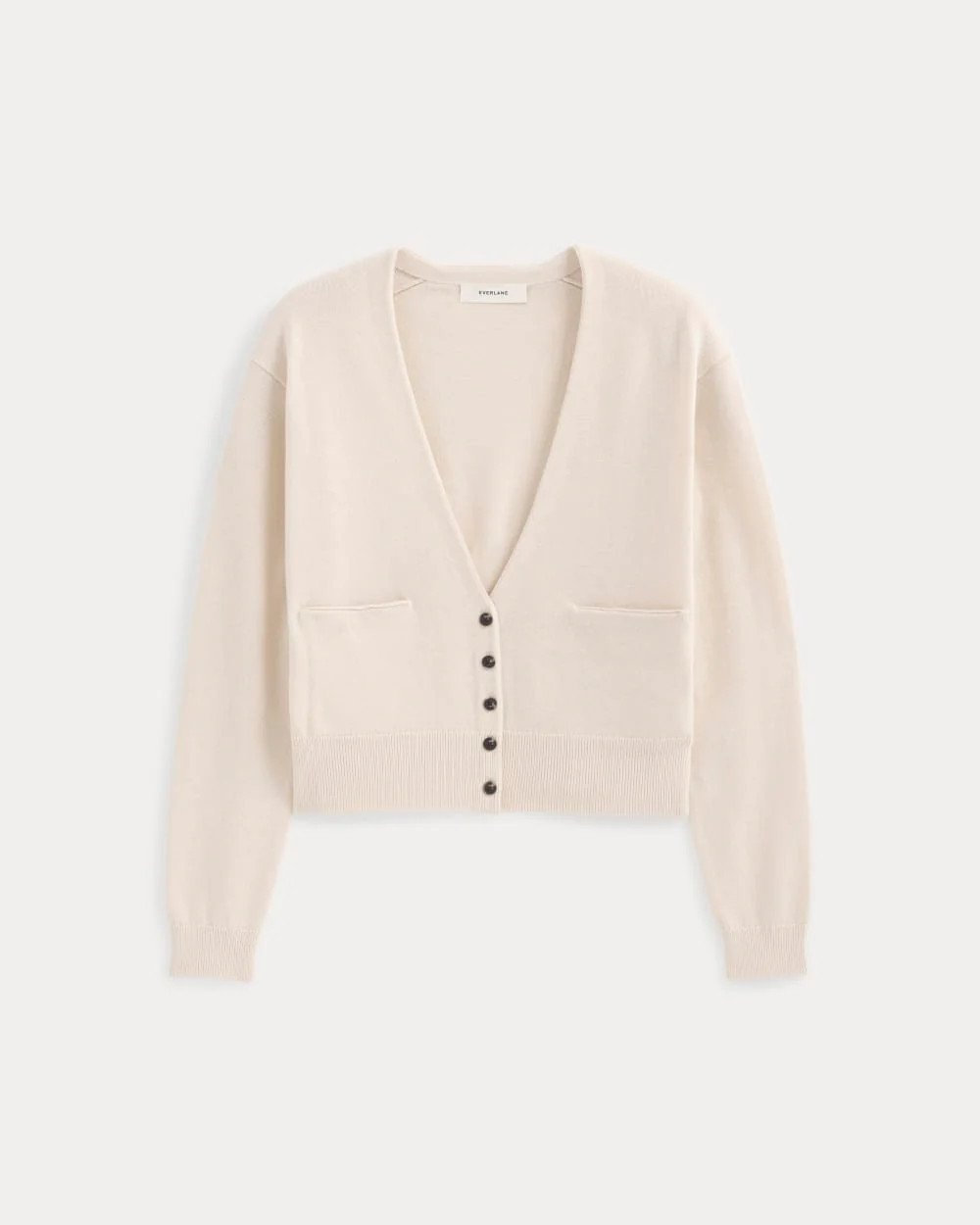 Deep V-Neck Cardigan in Cotton Merino | Canvas | Everlane