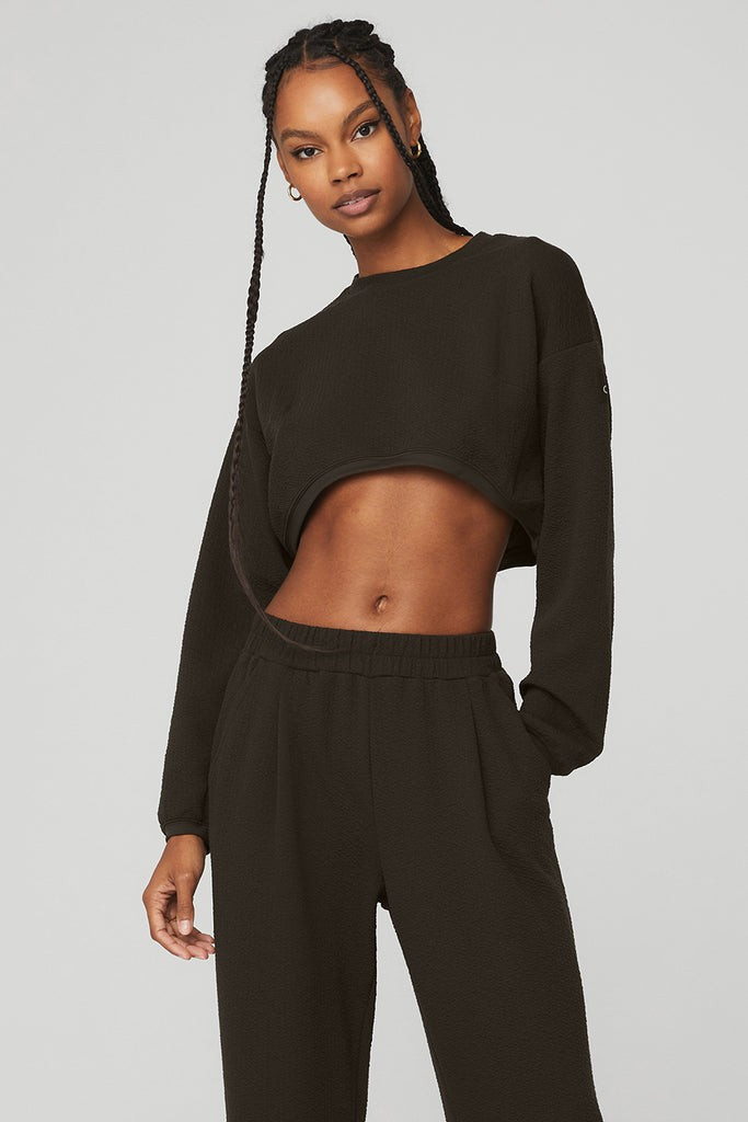 Cropped Tailored Crew Neck | Alo Yoga (US)