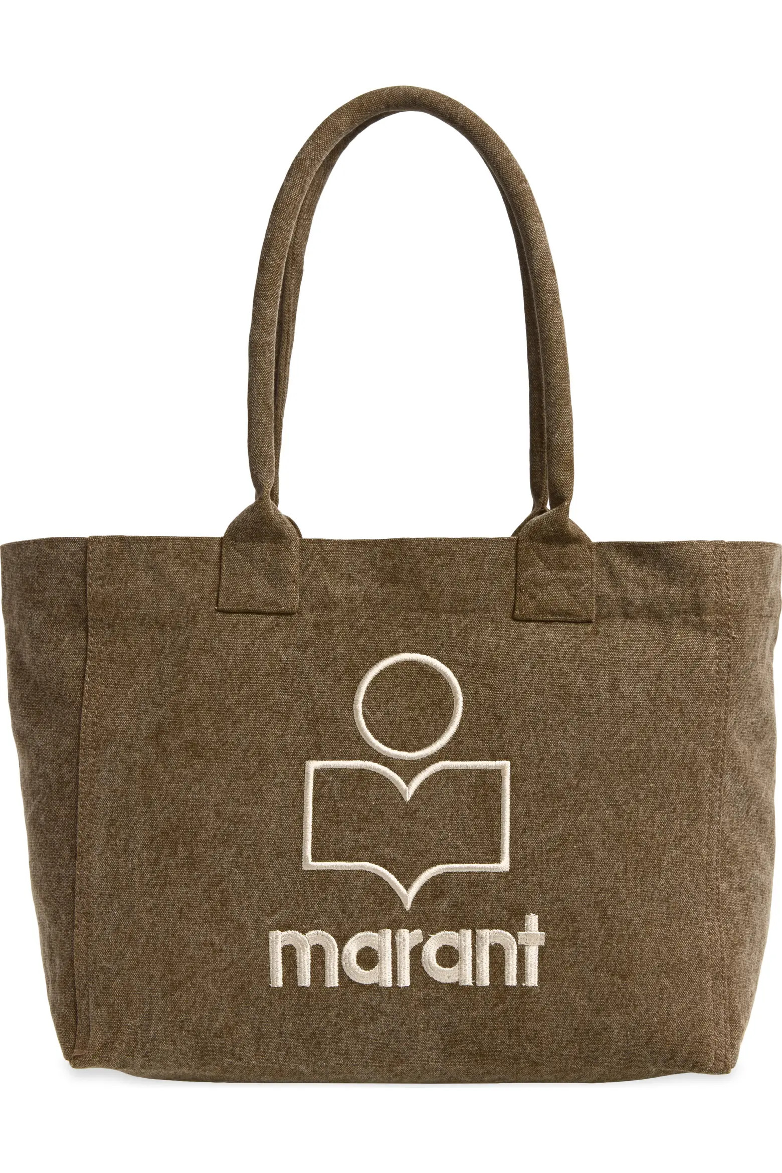 Isabel Marant Yenky Zipped Embroidered Logo Canvas Tote (Women) | Nordstrom | Nordstrom