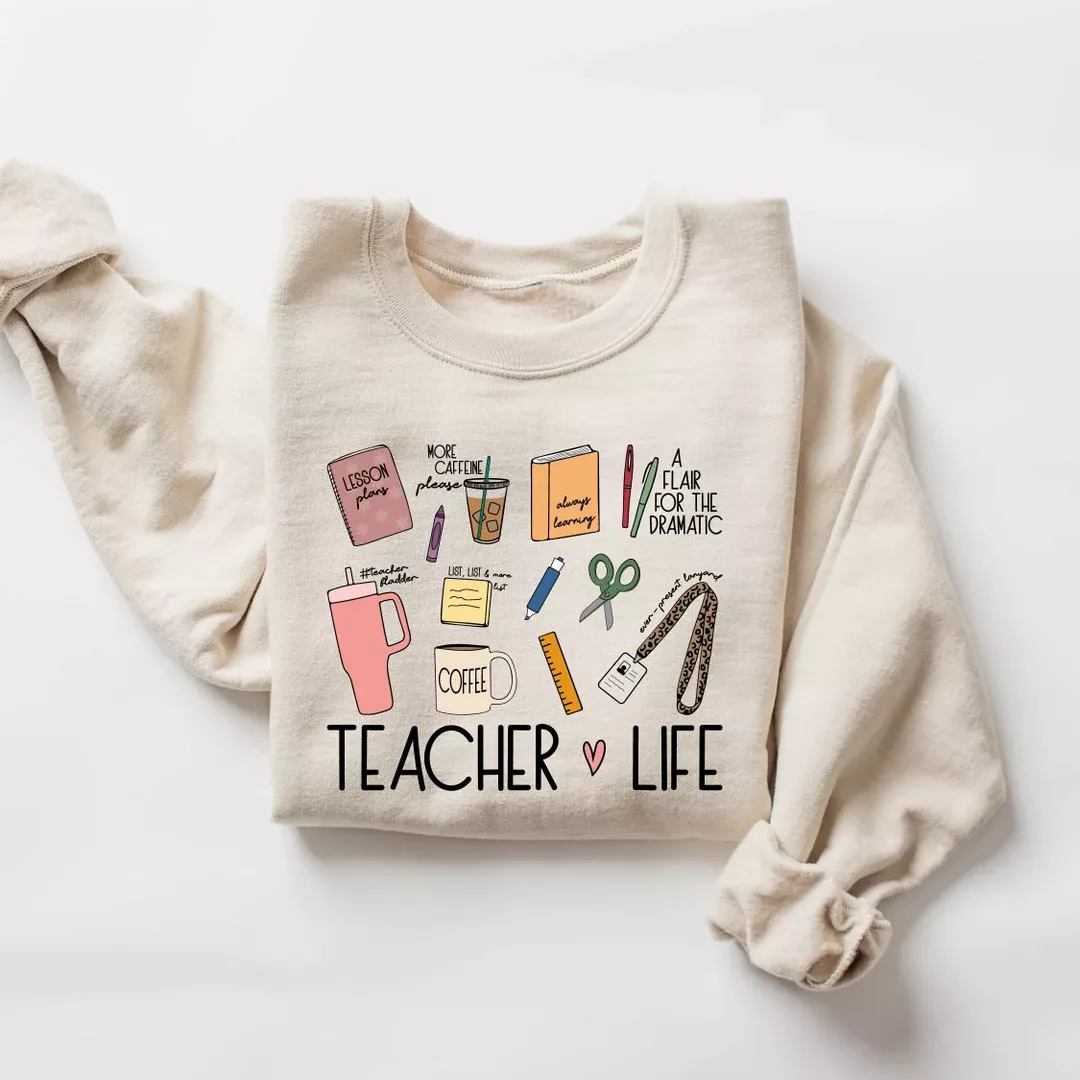 Retro Teacher Sweatshirt, Teacher … curated on LTK