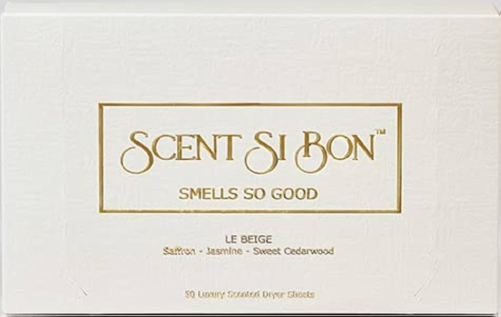 Scent Si Bon Luxury Scented Dryer Sheets, 50 Sheets, Le Beige Scent With Saffron, Jasmine, Sweet ... | Amazon (CA)