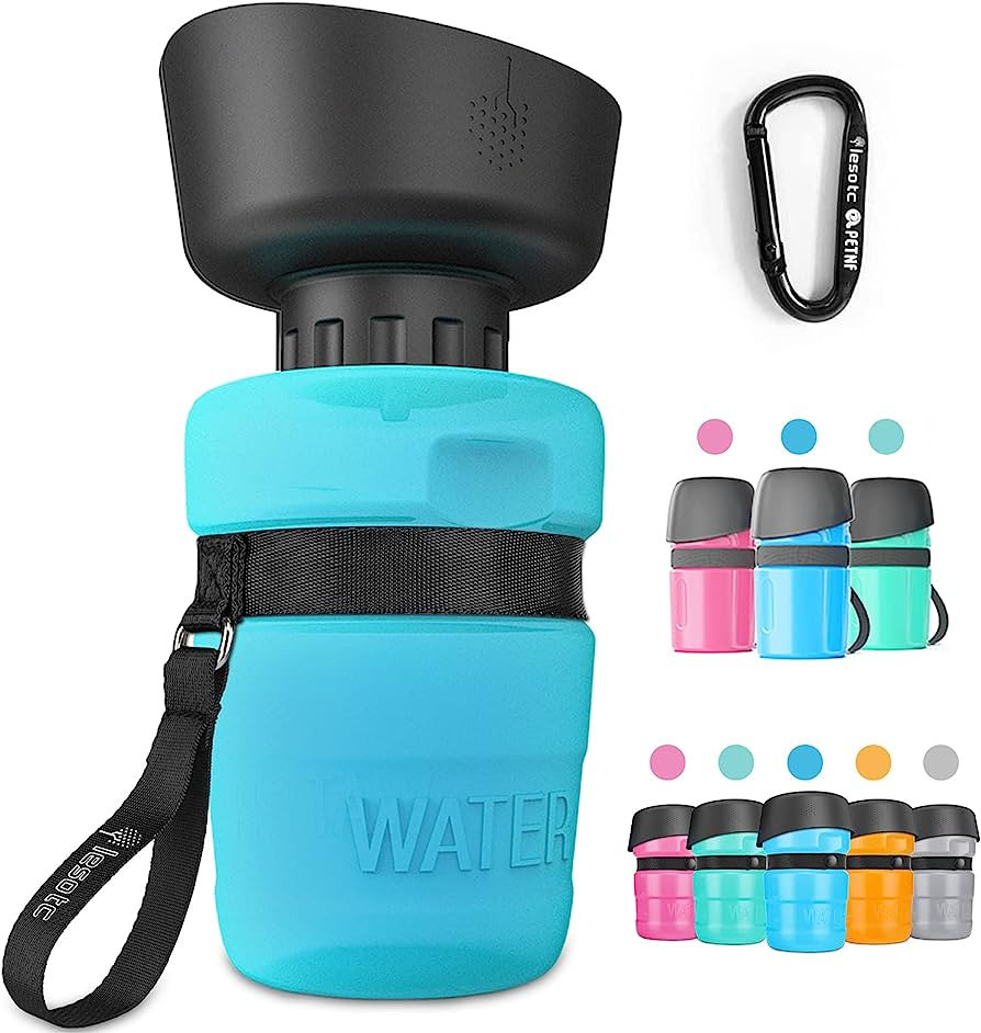 lesotc 2022 Upgraded Pet Water Bottle for Dogs,Dog Water Bottle Foldable,Leak Proof Dog Travel Wa... | Amazon (US)