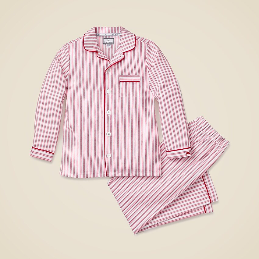 Petite Plume™ kids' pajama set in antique ticking | J. Crew US