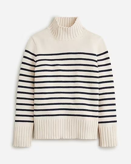 Cotton turtleneck sweater in stripe$69.50-$94.40$98.00-$118.00Pale Bone Navy$118.00$94.40$98.00$6... | J.Crew US