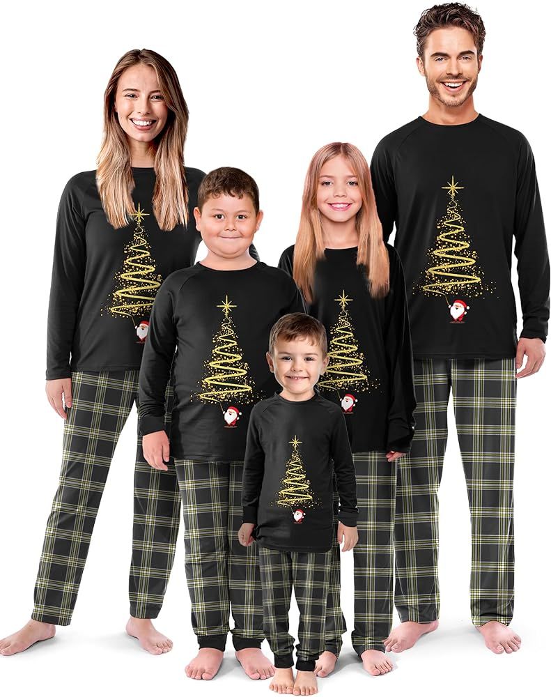 Rnxrbb Christmas Pajamas for Family/Matching Family Christmas Pajamas Set/Family Christmas Pajama... | Amazon (US)