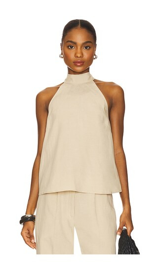 Sarheo Top in White Pepper | Revolve Clothing (Global)