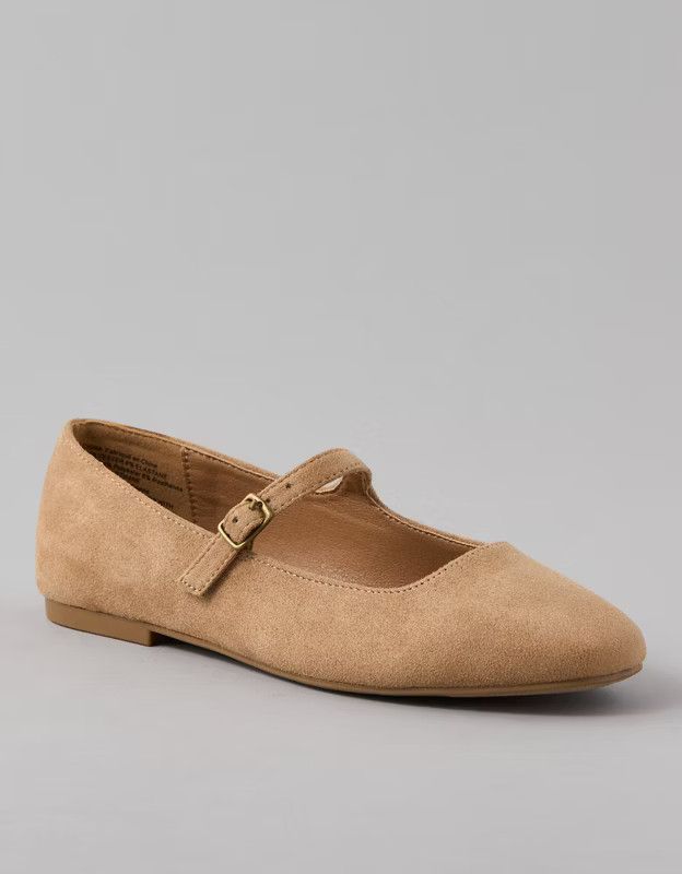 AE Vegan Suede Ballet Flat | American Eagle Outfitters (US & CA)
