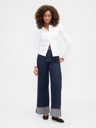 High Rise Wide-Leg Jeans | Gap Factory