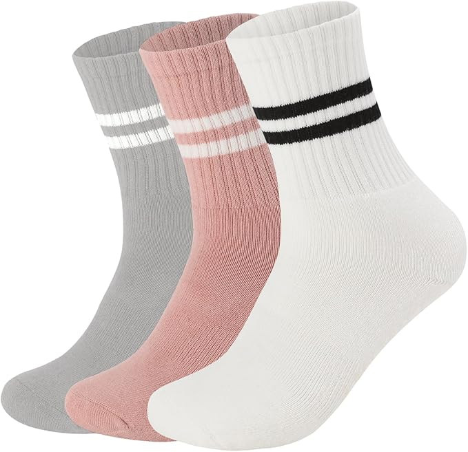 Flydo Pilates Grippy Socks with Grips for Women Yoga Non Slip Long Socks for Pure Barre, Ballet,D... | Amazon (US)