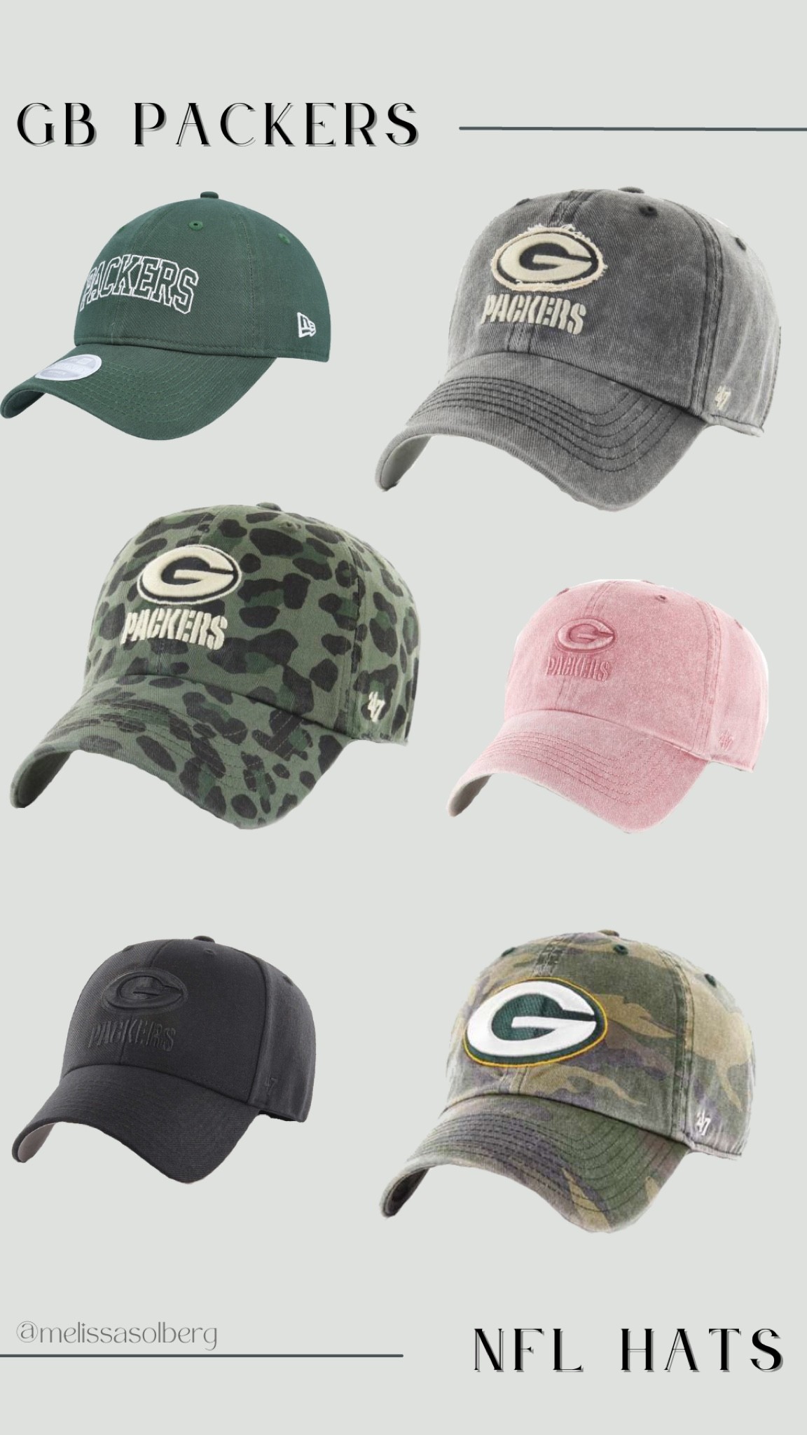 My fav Green Bay Packers hats this ‘22 season 🏈 

Cute WI NFL stuff can be hard to find BUT how cute is this cheetah camo?! 🤩




#LTKfit #LTKsalealert #LTKunder50