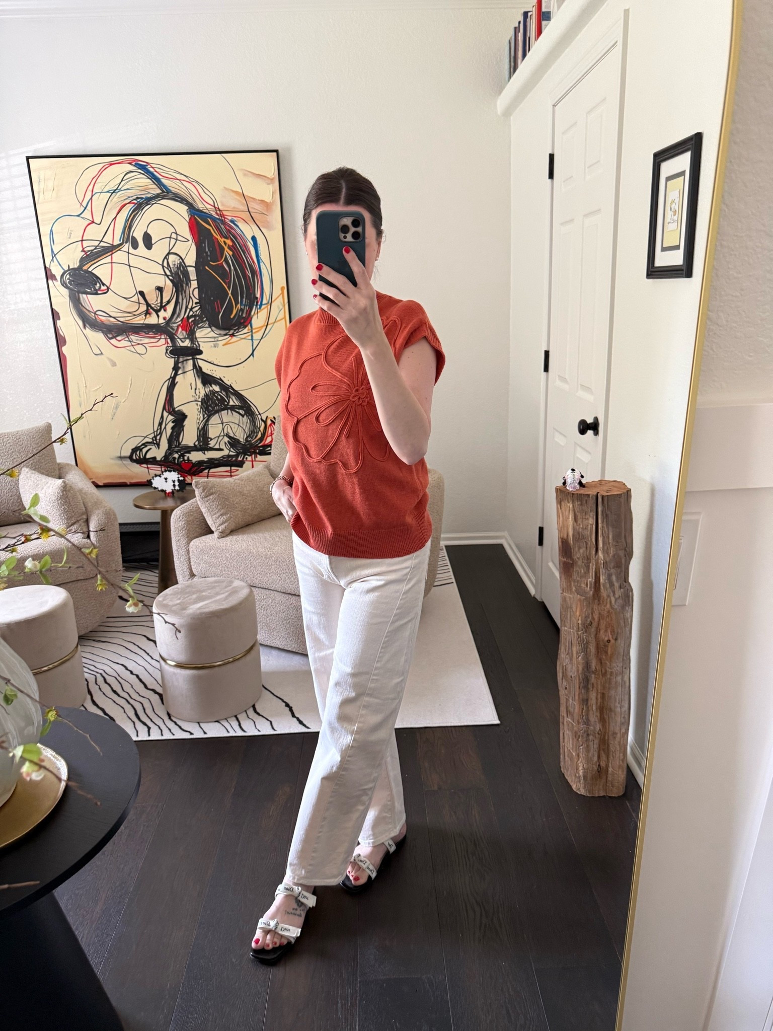 These jeans are so light and comfortable!  They pair perfectly with this light sweater and ribbon sandals 🤍

Wearing a 26 in jeans and small in top.

#LTKootd #LTKvlog #LTKPetite