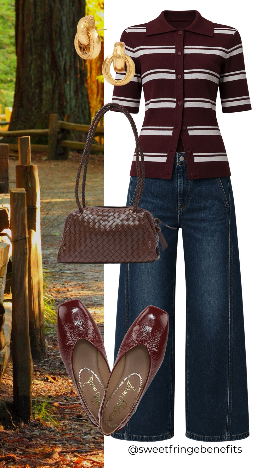 This burgundy striped polo cardigan is an easy way to add rich color to your fall wardrobe. Pair it with dark wide-leg jeans and burgundy flats for a polished, classic look.

💡 LTK MADE EASY
❤️ Heart = Support my posts!
🔖 Save = Get sale & restock alerts
📋 Lists = Keep favorites organized
📲 Share = Send lists and products to a friend. Hello, Christmas List!
💬 Comment = Ask me anything about what I'm wearing.:-)

#LTKootd #LTKWorkwear #LTKOver40