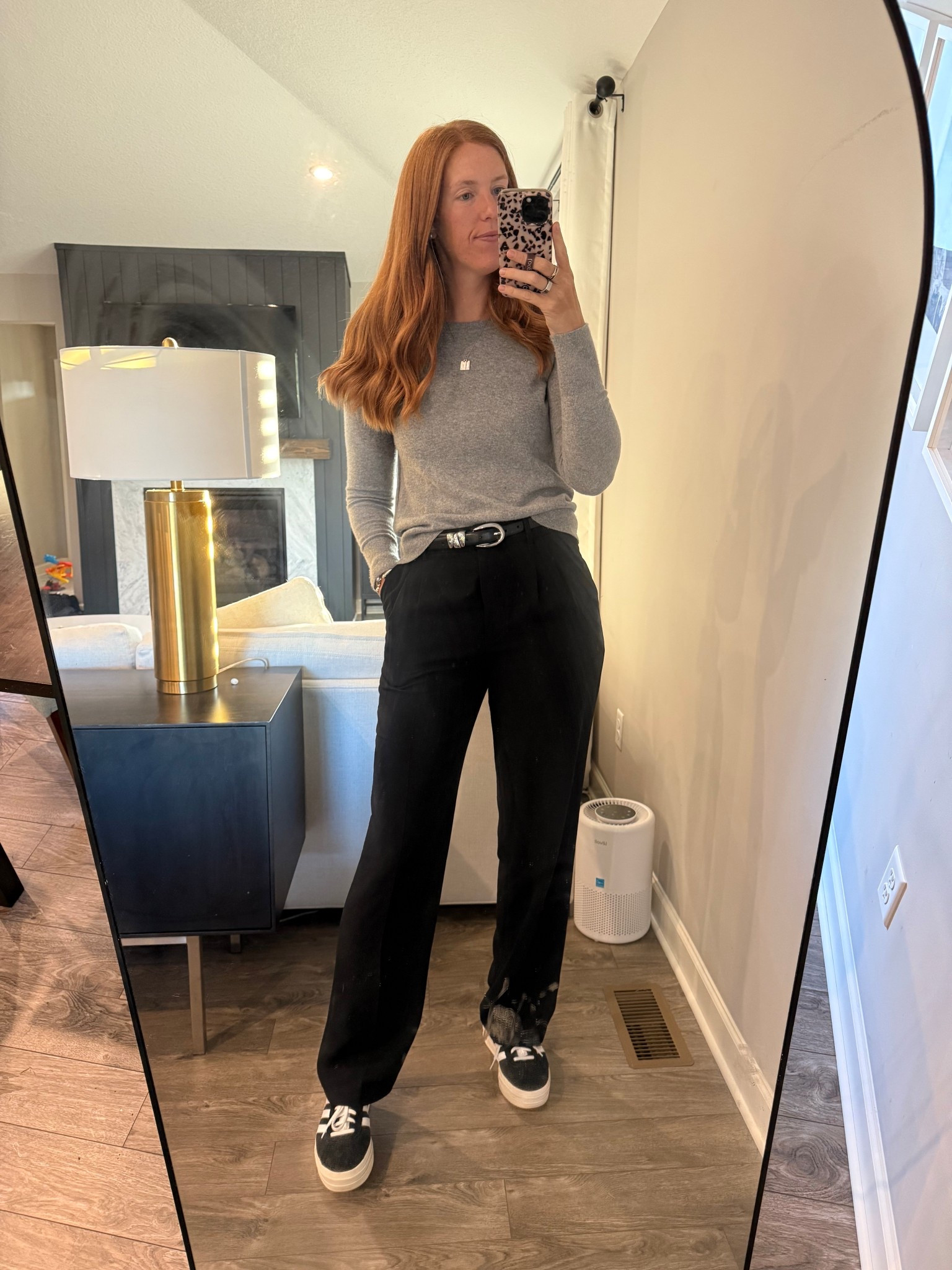 Aritzia effortless pants dressed down with Gazelle Bold, currently on sale 

#LTKFallSale #LTKShoeCrush #LTKWorkwear