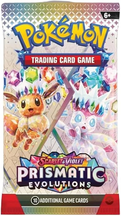 Pokemon TCG: Scarlet & Violet Prismatic Evolutions Booster Pack (Random Art) - 10 Cards | Amazon (US)