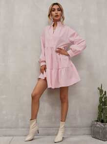 EMERY ROSE Notch Neck Smock Dress SKU: swdress23201024368(1000+ Reviews)$9.58$20.00-52%AddThis Sh... | SHEIN