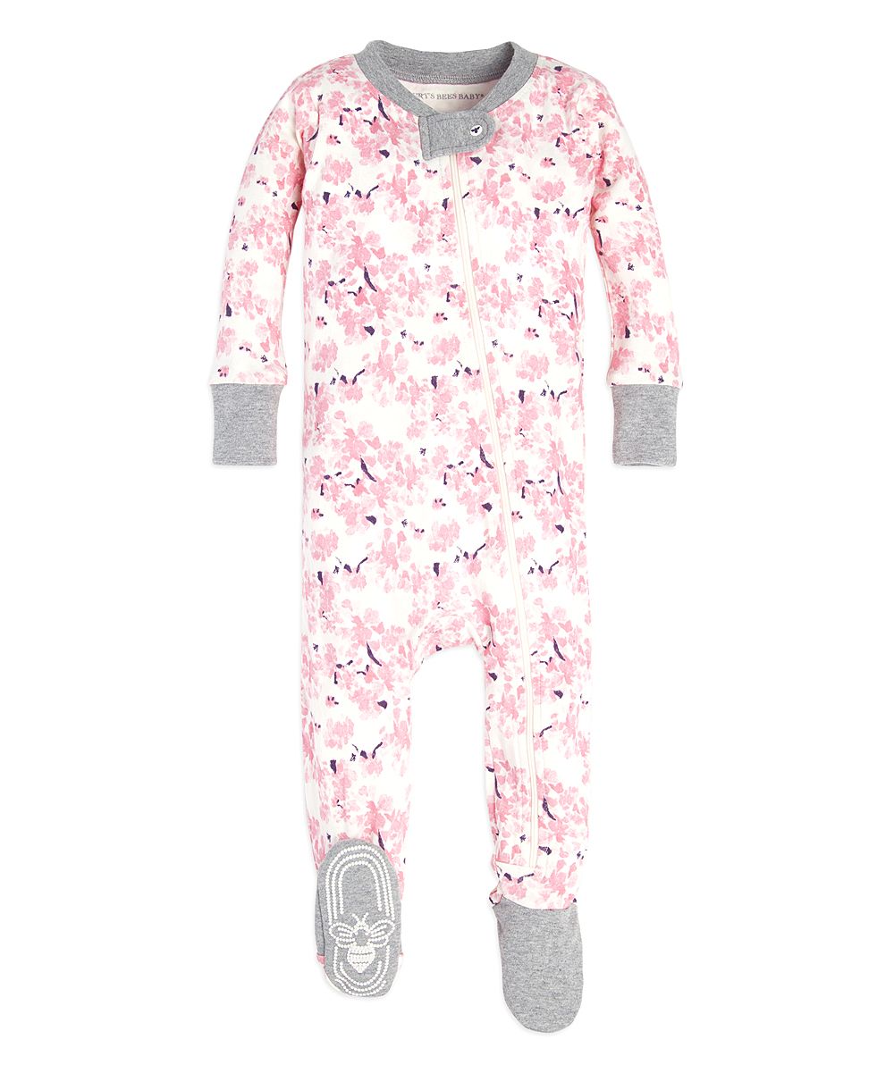 Burt's Bees Baby Girls' Footies Eggshell - Eggshell Waterlily Footie - Infant | Zulily