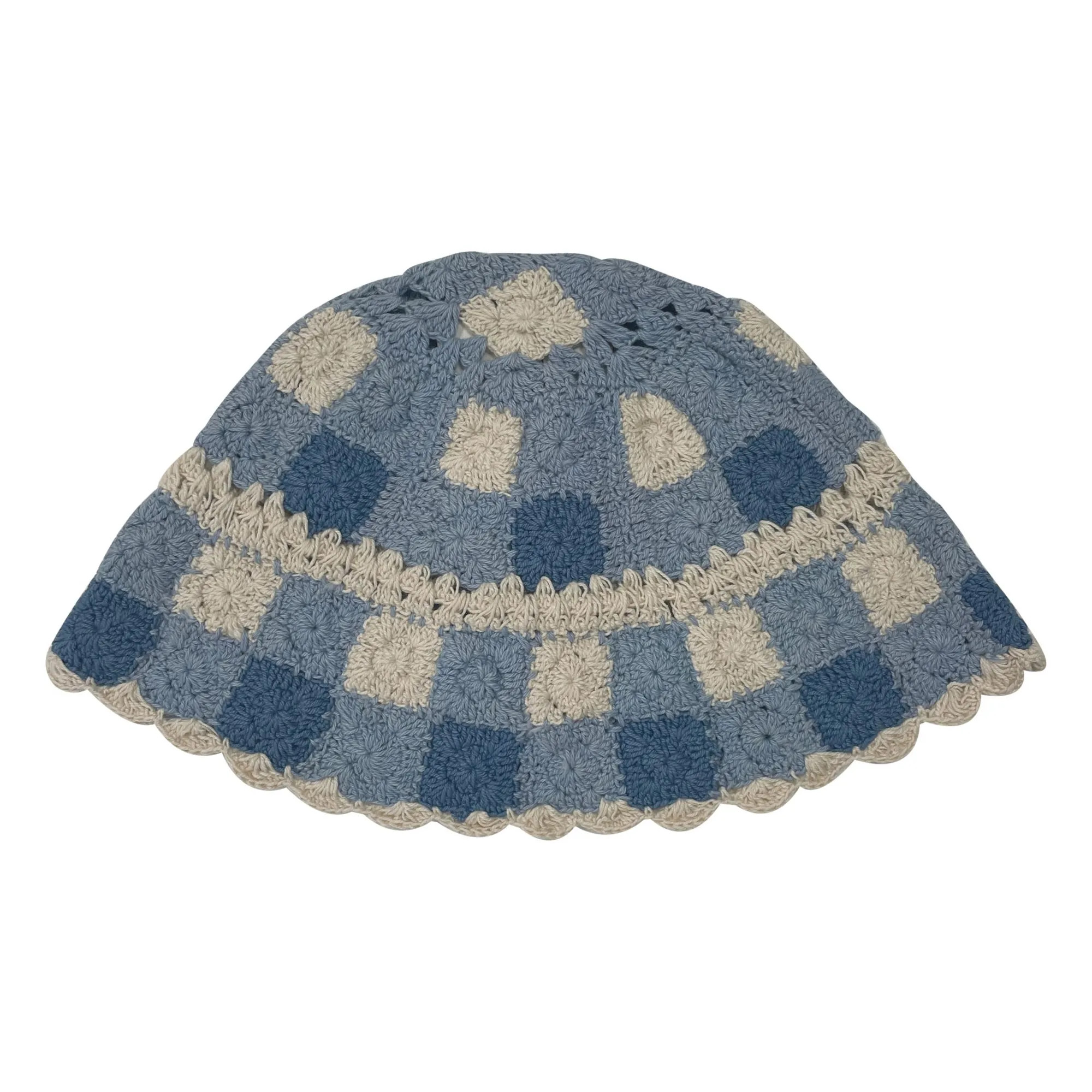 Vichy Crochet Hat | Blue | Smallable