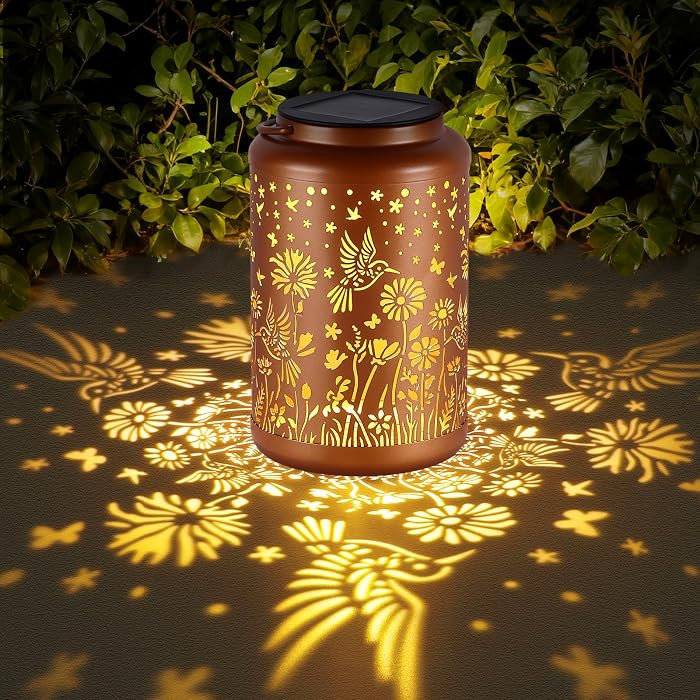 Mothers Day Gifts for Mom Solar Lanterns Outdoor Waterproof Hummingbird Solar Lights Outdoor Wate... | Amazon (US)