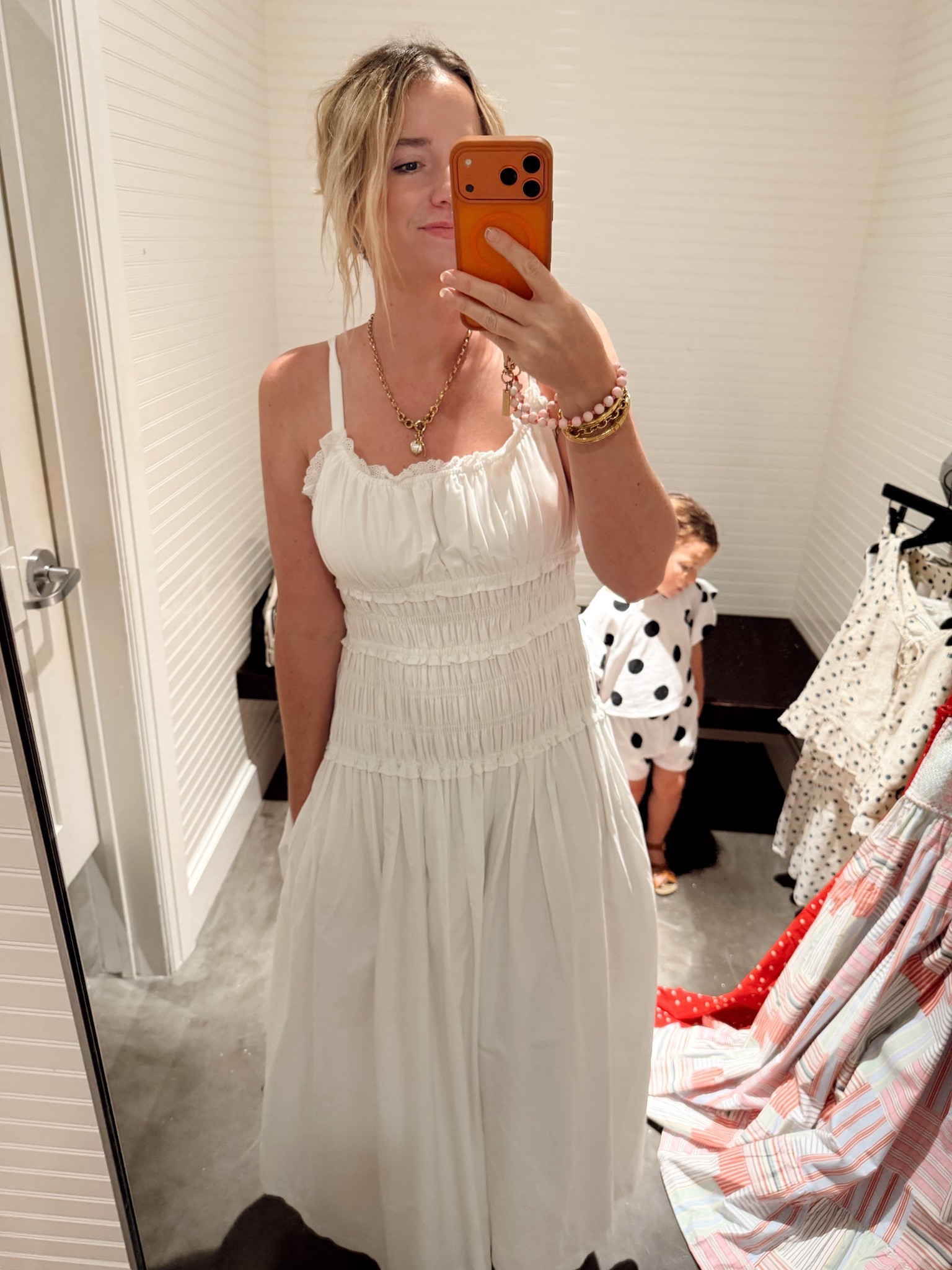 The perfect white summer dress! Must have for a beach vacay! Wearing a medium + it has a built in bra! 

#LTKMidsize #LTKootd #LTKSeasonal