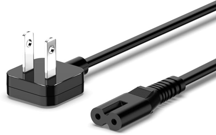 AC Adapter Power Cord 5ft, Super Slim Flat Plug Non Block Design, Figure 8 Power Cable Replacemen... | Amazon (US)