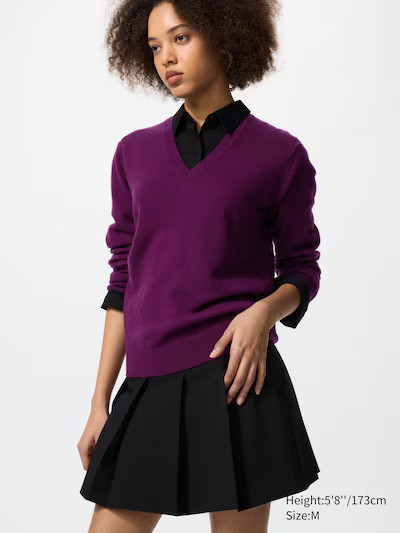 100% Cashmere V Neck Jumper | UNIQLO (UK)
