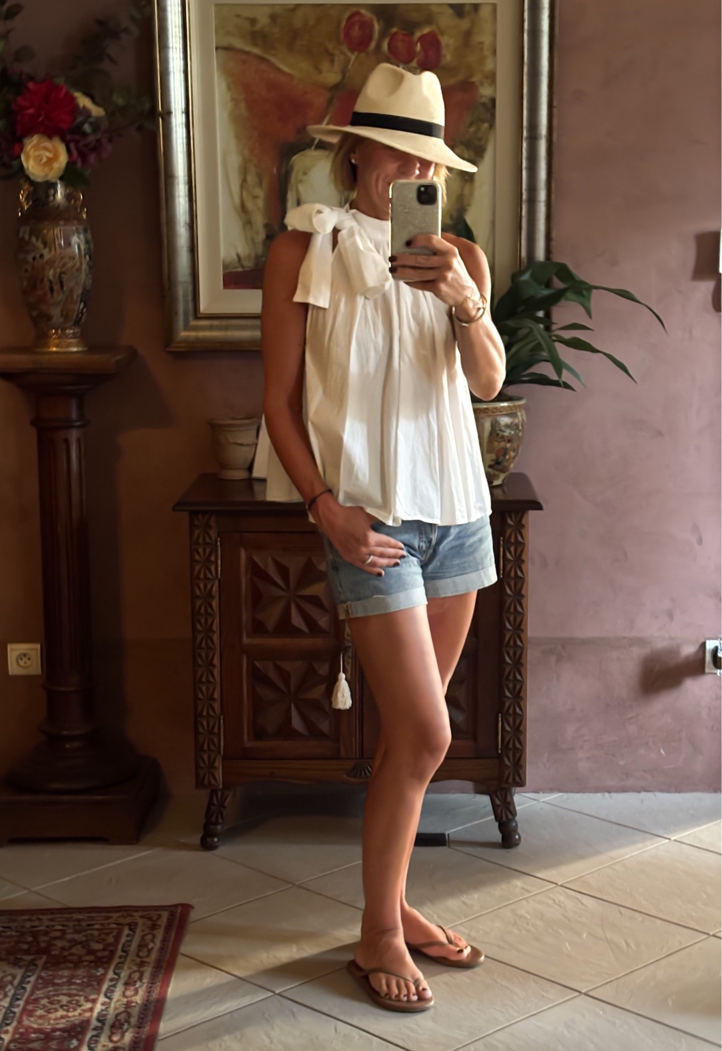 Keeping cool in all the basics
.
#mymidlifefashion #summerstyle #outfitpost

#LTKeurope #LTKover50style