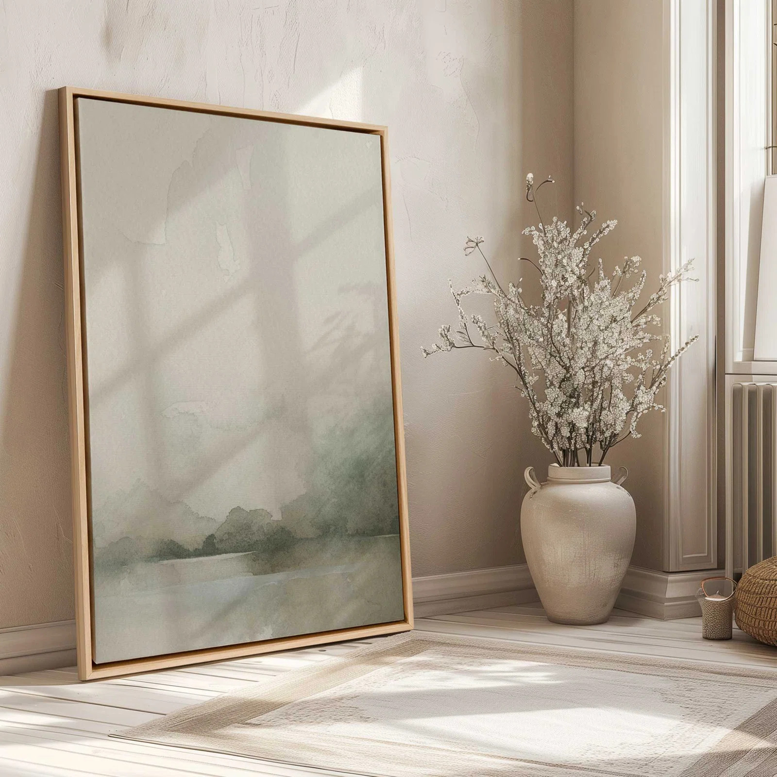 Muted Green Tranquility II Canvas Print | Wayfair North America