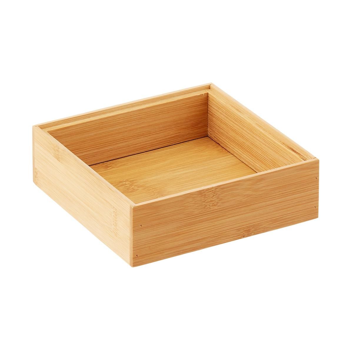 Bamboo Stacking Drawer Organizer | The Container Store