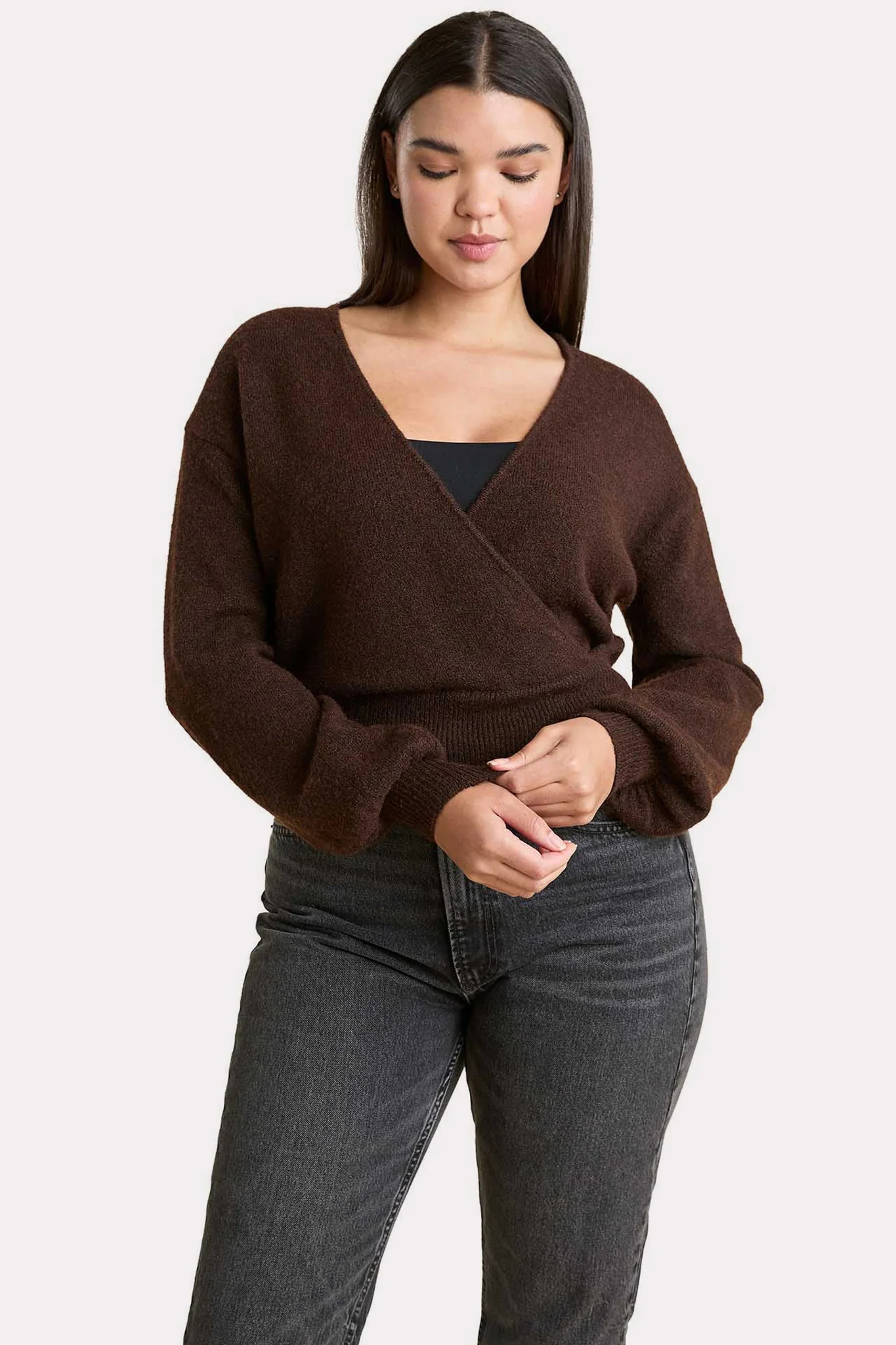 Cozy Knit
      
    
  
  Wrap Sweater | nuuds