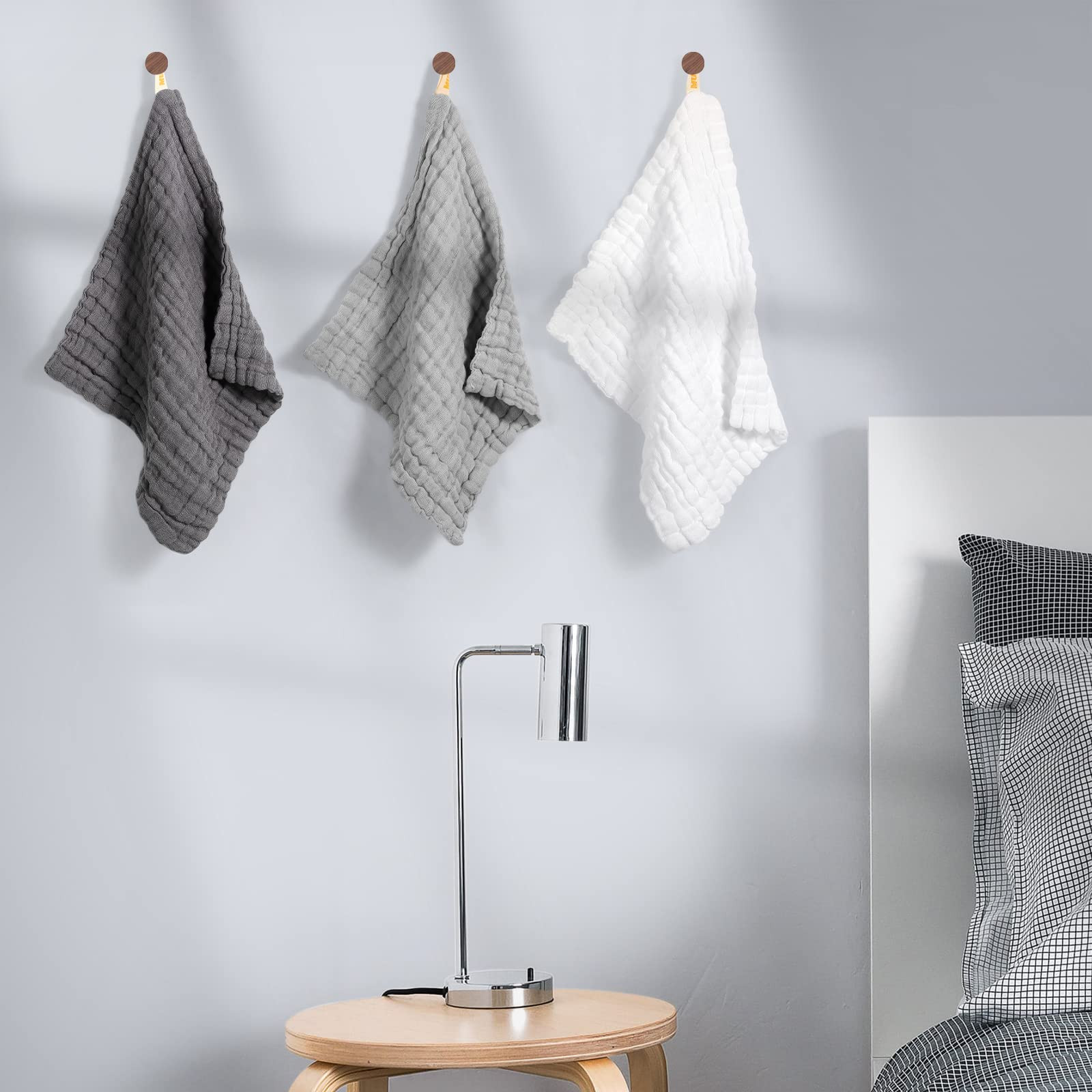 MUKIN Baby Washcloths - Soft Face Cloths for Newborn, Absorbent Bath Face Towels, Baby Wipes, Bur... | Amazon (US)