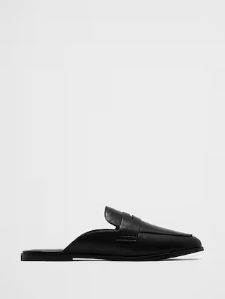Vegan Leather Loafer Mule | Banana Republic Factory