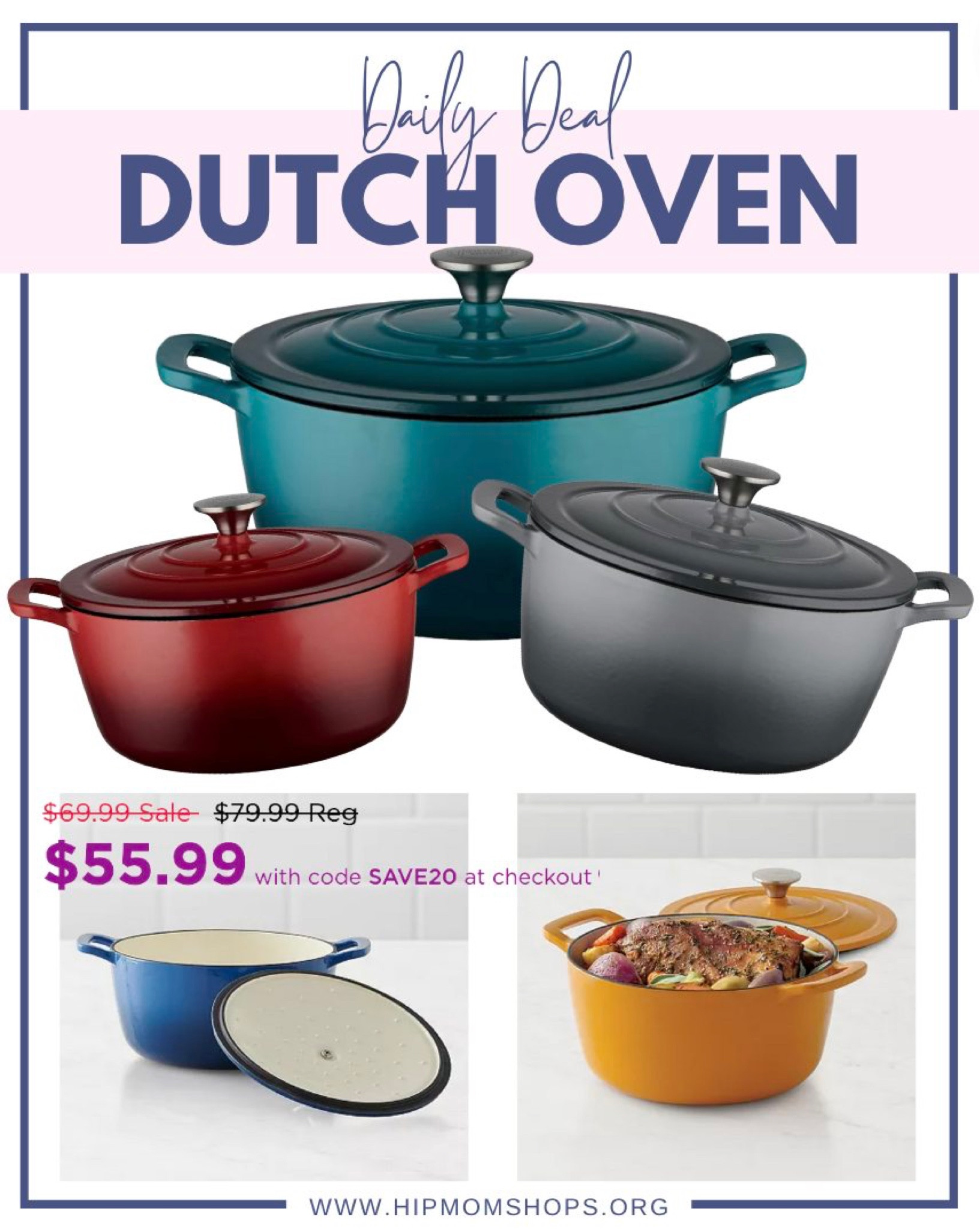 Food Network 5-Qt. Enameled Cast-Iron Dutch Oven