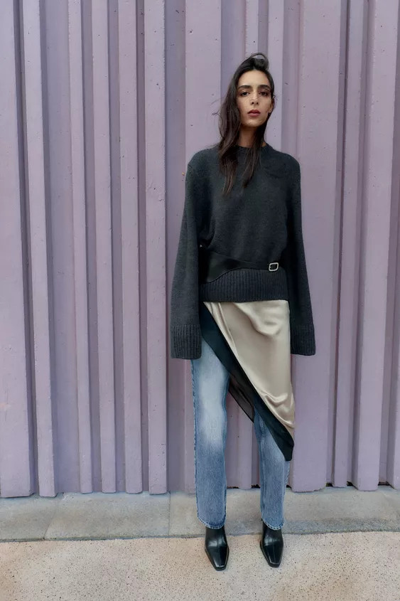 RIB TRIM KNIT JUMPER | Zara US