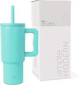 Simple Modern Kids 24 oz Tumbler with Handle and Silicone Straw Lid | Spill Proof and Leak Resist... | Amazon (US)