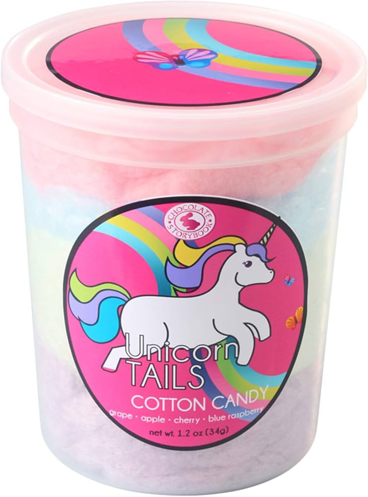 Unicorn Tail Gourmet Flavored Cotton Candy – Unique Idea for Holidays, Birthdays, Gag Gifts, Pa... | Amazon (US)