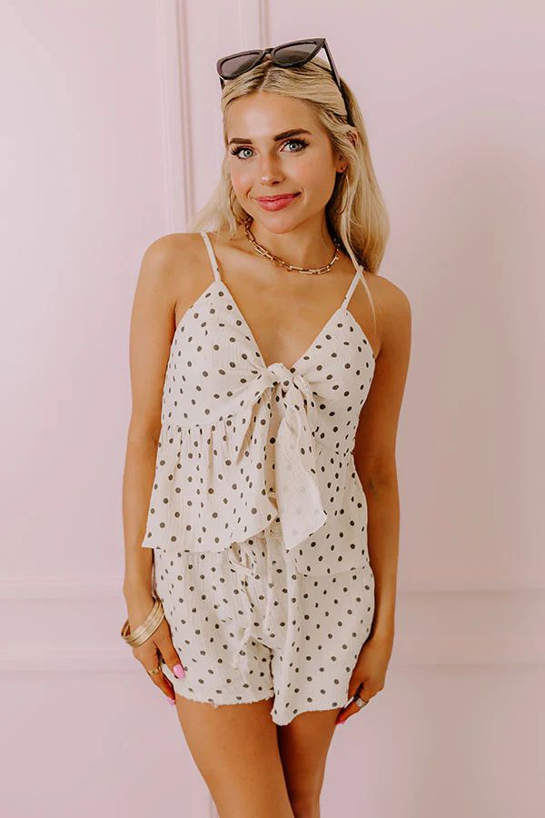 Play It Up Front Tie Babydoll Tank | Impressions Online Boutique