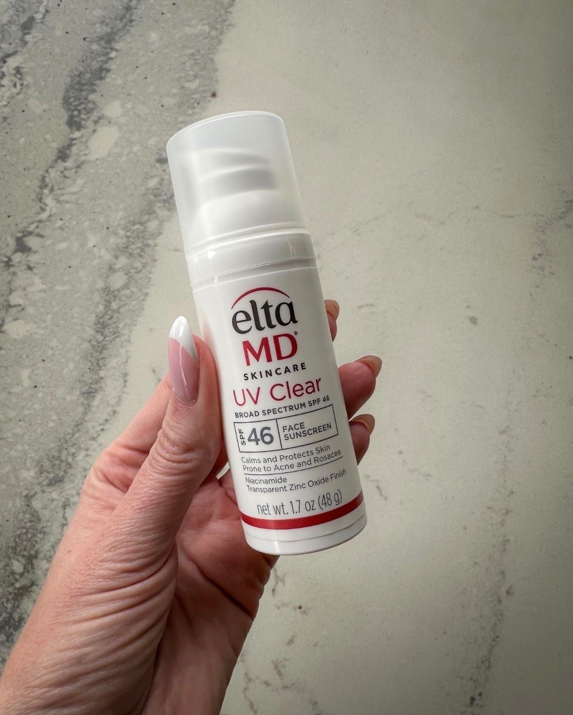 ☀️ EltaMD UV Clear SPF 46

The holy grail sunscreen. EltaMD UV Clear SPF 46 is oil-free, lightweight, and perfect for acne-prone or sensitive skin. It contains niacinamide to help calm redness and improve overall tone while protecting with broad-spectrum SPF 46.

It blends seamlessly, wears beautifully under makeup, and doesn’t leave a white cast. This is the sunscreen dermatologists constantly recommend — and for good reason. 

#LTKmorningroutine