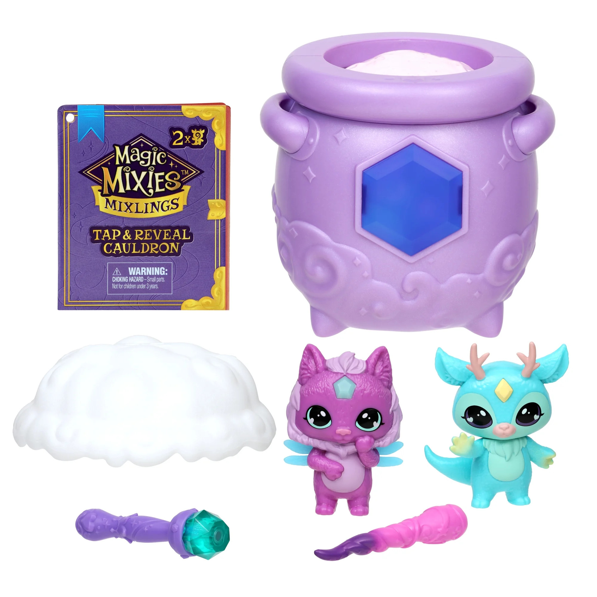 Magic Mixies Mixlings Tap & Reveal Cauldron 2 Pack, Magic Wand Reveals Magic Power and Surprise R... | Walmart (US)