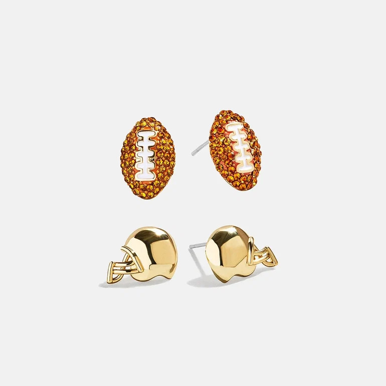 Draft Pick Earring Set - Football | BaubleBar