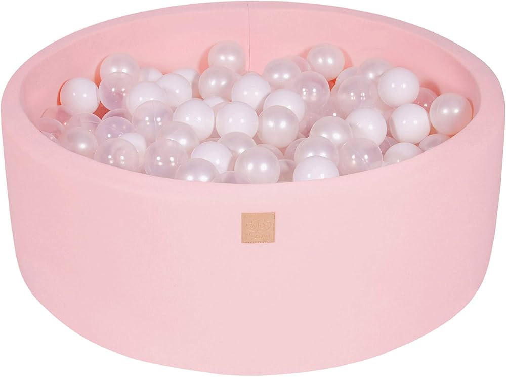 MEOWBABY Foam Ball Pit 35 x 11.5 in /200 Balls Included ∅ 2.75in Round Ball Pit for Baby Kids S... | Amazon (US)