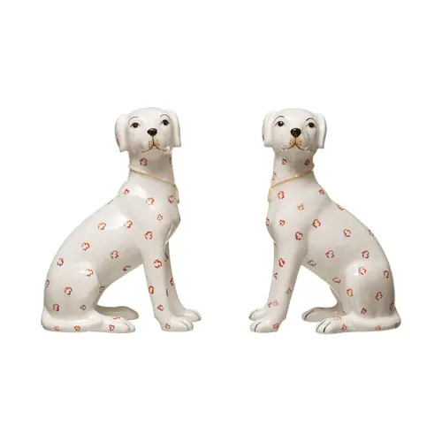 Storied Home Dolomite Hand-Painted Dog, 2 Styles in White at Nordstrom | Nordstrom