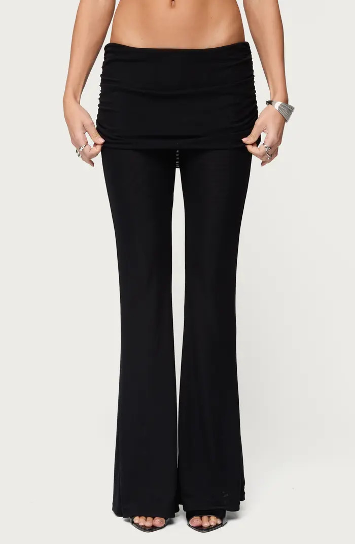 Halli Foldover Waist Skirted Pants | Nordstrom