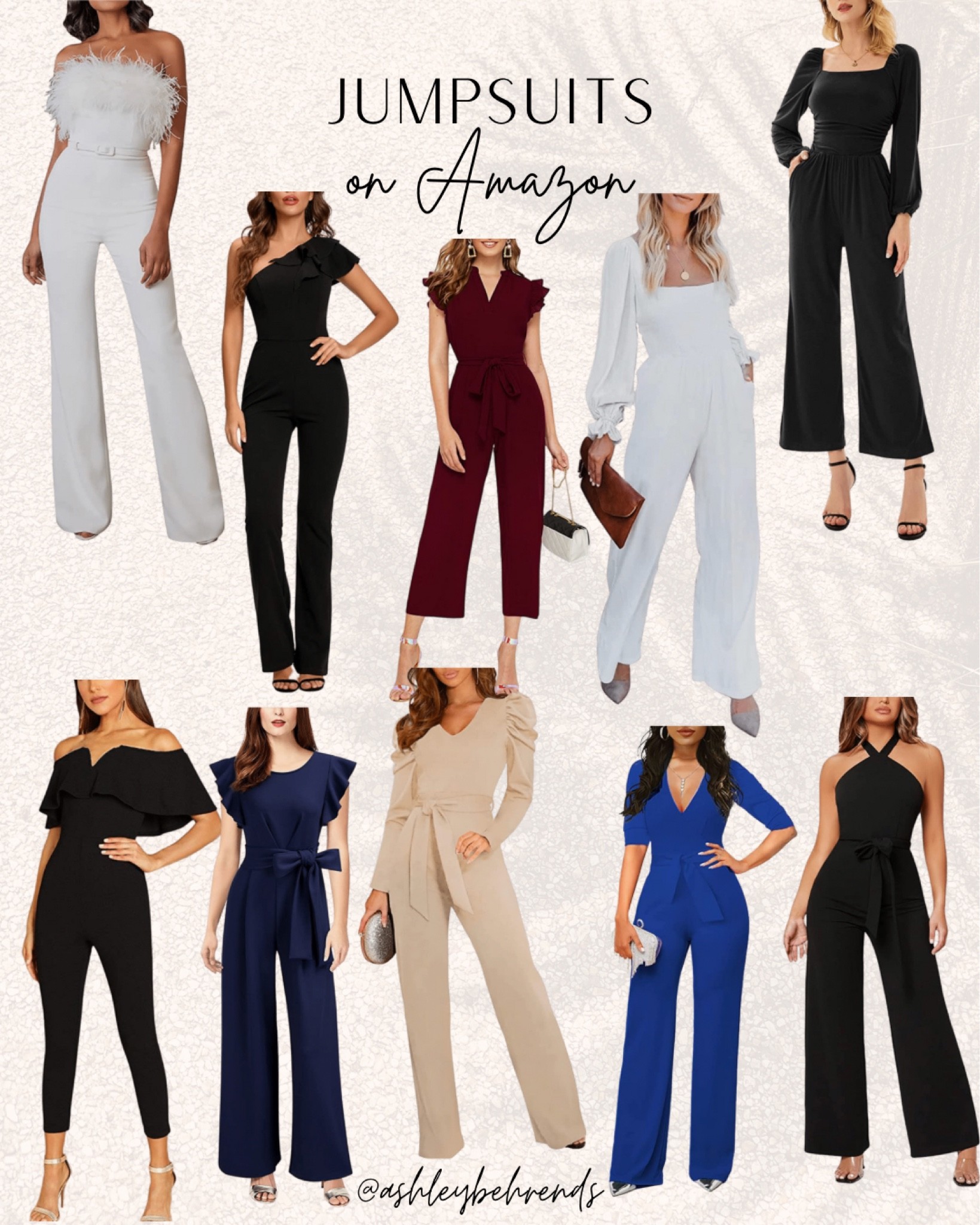 Affordable Amazon jumpsuits 🖤 
Formalwear, wedding guest, business casual 
#formalwear #jumpsuits #affordablefashion #semiformal #oneshoulder #offtheshoulder #weddingguest #bridal #bridaljumpsuit #longsleeve #workparty #fallfashion #winterfashion 

#LTKSeasonal #LTKwedding #LTKHoliday