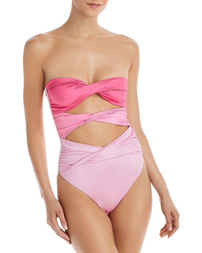 Twist Front One Piece Swimsuit | Bloomingdale's (US)