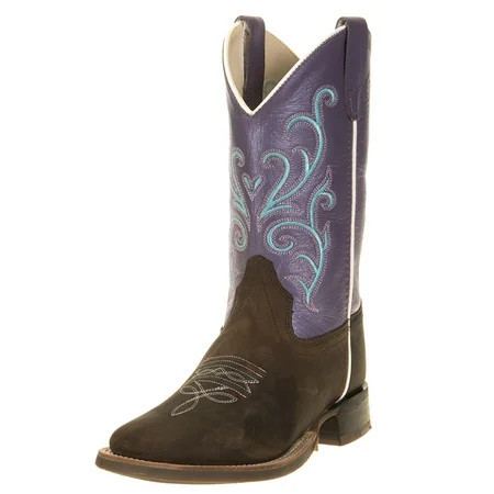 Old West Girls Western Boot Broad Square Toe - BSY1907 6 1/2 D | Walmart (US)
