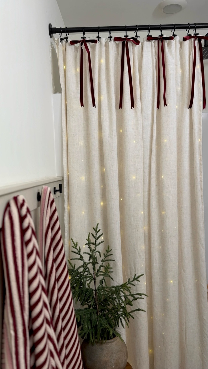 TWINKLE SHOWER CURTAIN LIGHTS 🤩✨ 

Battery powered & waterproof, I hung mine so that they were inside the shower curtain but outside of the liner! Just strung them along the hooks and instant magic 🥹

#holidaydecorinspo #holidaybathroom #bathroominspo #twinklecurtainlights https://liketk.it/5yHuh @amazon @amazonhome @amazoninfluencerprogram

#LTKHome #LTKFindsUnder50 #LTKHoliday