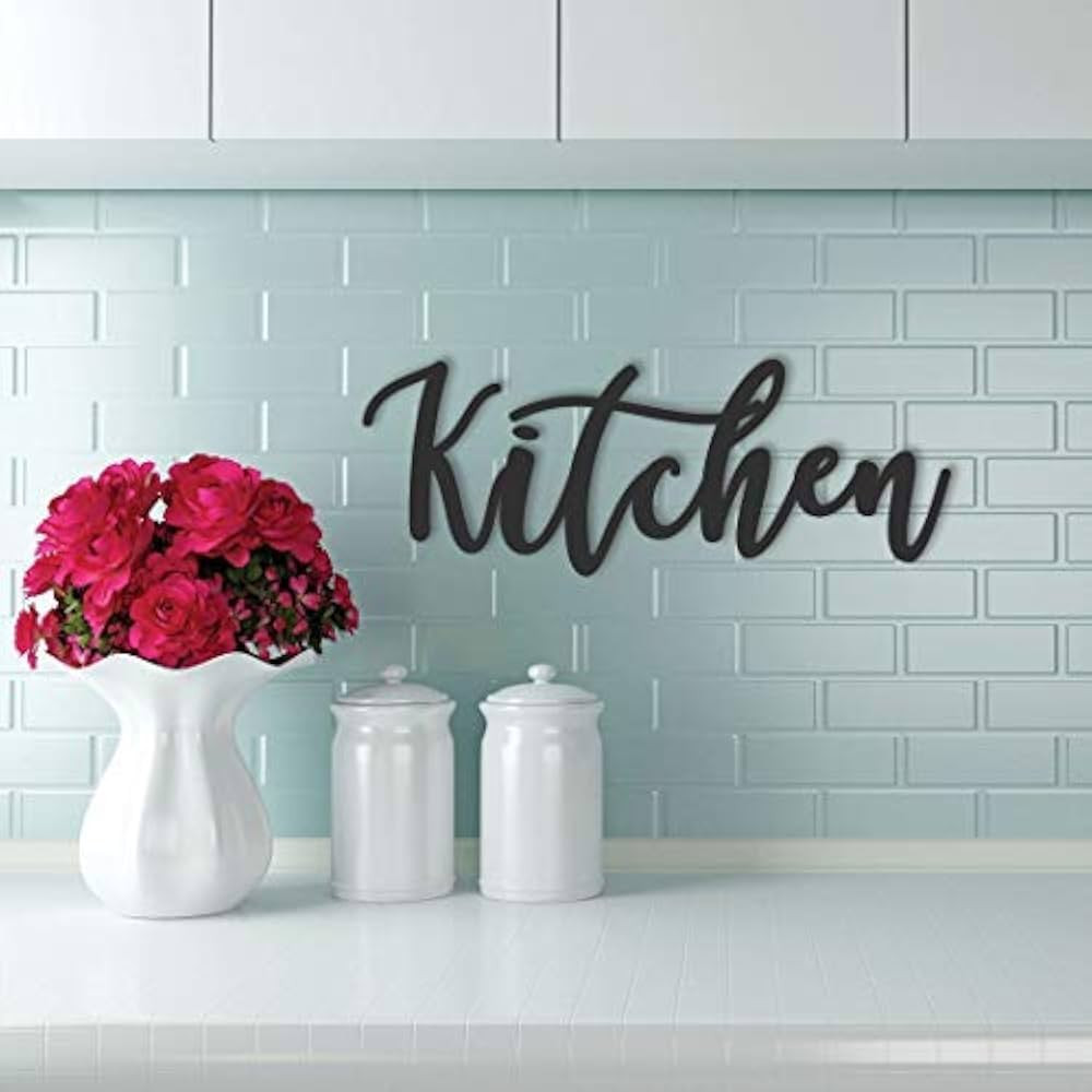 Kitchen Metal Sign, Sign, Metal Wall Decor for Home Kitchen Coffee Barthroom Bar, Modern Farmhous... | Amazon (US)