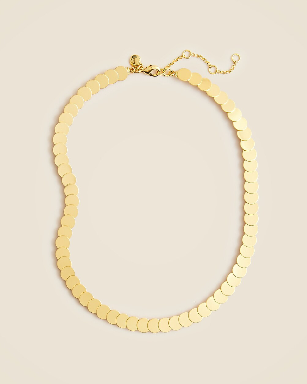 Metallic disk necklace | J. Crew US