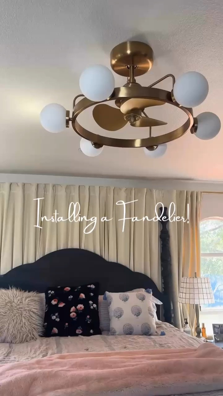 Install a Fandelier with us! Yes, that is Fandelier = Chandelier + a Fan! I didn’t even know these existed until I looked at hundreds of fans because Evan and I couldn’t find one we both liked. When we saw this one, it was an immediate yes! 

We’ve had it up for about a month now and it’s so quiet but still puts out a good amount of air! I have it linked below and highly recommend it! ps it’s currently on sale✨

Savoy House Lighting, Fandelier, Home Depot, Anthropologie, World Market#LTKSpringSale 

#LTKSaleAlert #LTKHome